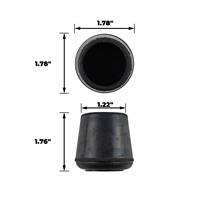 Embout de jambe en caoutchouc non marquant de 1-1/4 pouce, noir |   Protection contre les rayures au sol pour chaises et tabourets |   Protection des sols et des surfaces