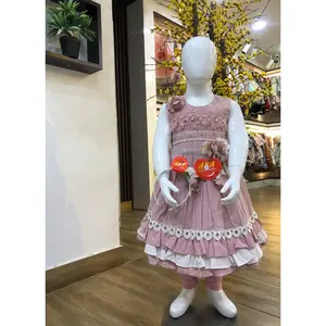 Mới Đến Trẻ Em Dresses Mùa Hè Backless Kids Dress Frock Thiết Kế Cho Cô Gái