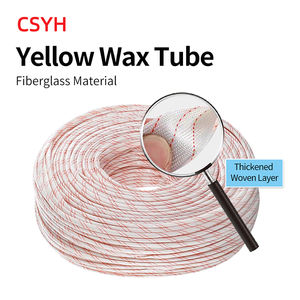 Manchons de câble en fibre de verre 1.5kV <span class=keywords><strong>Gaine</strong></span> de fil électrique enduite d'adhésif résistant à la chaleur <span class=keywords><strong>Gaine</strong></span> en résine de silicone ignifuge - Product Image 4