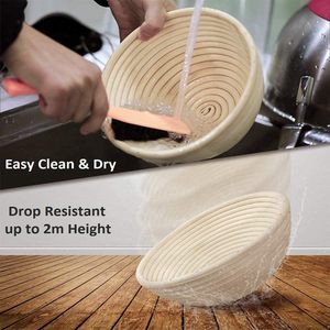 Juego de 2 Cestas para Fermentar Pan, Cesta Ovalada de 10 Pulgadas para Masa, Ideal para Hornear Pan Casero con Levadura - Product Image 4