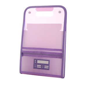 Nhà máy trực tiếp giá A4 Kích thước PP nhựa mở rộng bìa cứng nút rõ ràng tài liệu túi điều hành thư mục tập tin cho văn phòng - Product Image 2