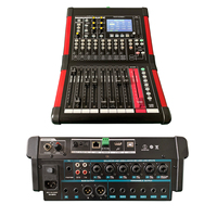 Console de mixage audio numérique professionnelle D12 D16 pour DJ, contrôleur audio professionnel, console de mixage 16 canaux, contrôleur DJ/console de mixage audio