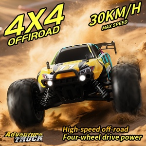 รถบรรทุกมอนสเตอร์ RC SJY-C100 ความเร็วสูง สเกล 1:16 ขับเคลื่อน 4 ล้อ 4WD RTR มอเตอร์แบบไร้แปรงถ่าน รีโมทคอนโทรล 4 ช่องสัญญาณ ตัวรถโลหะ พร้อมที่ชาร์จ ความเร็ว 30 กม./ชม. - Product Image 4
