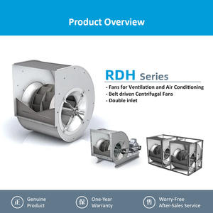 Ventilateur centrifuge de refroidissement à double entrée entraîné par courroie Nicotra RDH E2-0315 317mm 5.5W 3500RPM sur pied ODM/OEM - Product Image 5