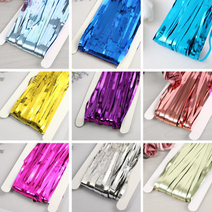 Giá rẻ 1x2m đầy màu sắc tua lá tinsel <span class=keywords><strong>Fringe</strong></span> rèm cửa Backdrop cửa Đảng trang trí nguồn cung cấp lá <span class=keywords><strong>Fringe</strong></span> rèm - Product Image 3