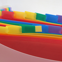 Toptan yüksek kaliteli plastik 24 cep A4 boyutu genişleyen dosya çantası ofis malzemeleri için plastik saplı ve toka ile okul