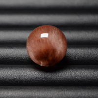 Perle de quartz rutilé en cuivre œil de chat simple pour bracelet multi-pierres