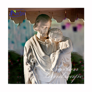 Tượng Thánh Giuse bằng nhựa composite kích thước thật, trang trí nhà thờ, tượng tôn giáo Công giáo, đang bán - Product Image 6