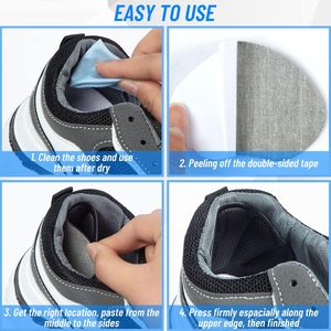 Almohadillas y Soportes para el Talón, Insertos para Zapatos Holgados, Mejoran el Ajuste <span class=keywords><strong>del</strong></span> Calzado, Previenen el Deslizamiento, el Fricción, las Burbujas y el <span class=keywords><strong>Dolor</strong></span> en el Pie - Product Image 5