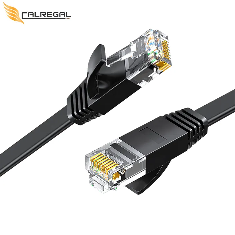 Kabel jaringan RJ45 Cat 6 Lan berlapis emas, kabel Ethernet tembaga dasar 1M 2M 3M 1 GPS Cat6