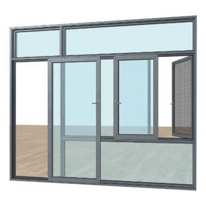 Lukliving Big View <span class=keywords><strong>Baie</strong></span> vitrée en aluminium insonorisée à double vitrage Design élégant avec d'excellentes caractéristiques d'insonorisation - Product Image 3