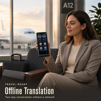 Traducteur vocal bidirectionnel hors ligne en gros, sans WiFi, pour voyages d'affaires, OEM, ODM, logo personnalisé