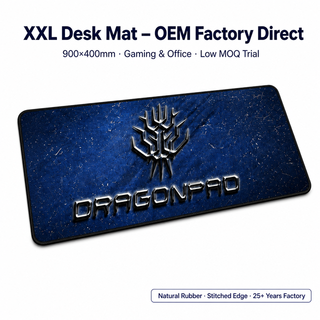 Thick XXL Desk Mat Stitched Edge Waterproof Desk Pad Non-Slip Gaming Office Computer Large Table Mat Wholesale UK