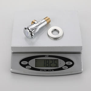 Robinet d'angle Hemans DN15 finition chromée, filetage mâle, cartouche céramique pour chauffe-eau, toilettes, chauffe-eau solaire - Product Image 3