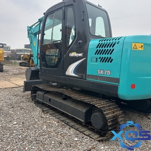 Excavadora de cadenas Kobelco Sk75 de segunda mano con motor Yanmar, peso operativo de 7500 kg, capacidad de la cucharón de 0.4 m, potencia de 44300 W - Product Image 6