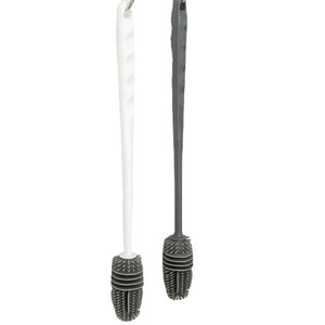 Cup Brush Gray 26cm Long Handle Soft Rubber Tea Stain Cleaner Bottle Cleaning Tool - Product Image 5