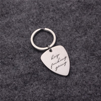 Collier pendentif personnalisé en acier inoxydable pour guitare Porpcord chaîne pendentif vierge collier à faire soi-même hommes femmes cadeau de couple