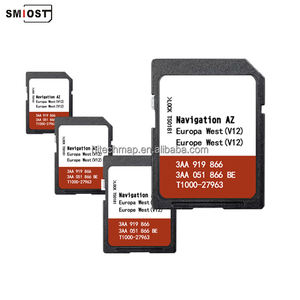 Carte SD en plastique SMIOST pour <span class=keywords><strong>TomTom</strong></span> Sat Nav <span class=keywords><strong>GPS</strong></span> pour VW AZ V12 Europe Sharan California avec modification de la navigation CID - Product Image 5