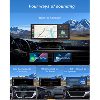Nuevo Reproductor Multimedia Portátil de 11.26 Pulgadas con Carplay y Android Auto Inalámbrico, Navegación en Línea, Resolución 4k+1080p