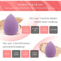 Oferta Especial: Esponja Cosmética de Maquillaje Personalizada, Flexible, Sin Látex, Tipo Huevo, para Pedidos al por Mayor y Exportación