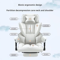 Fauteuil de bureau gaming en gros pour PC Gamer, ergonomique, en cuir PU, réglable, pivotant, avec cadre en bois extensible