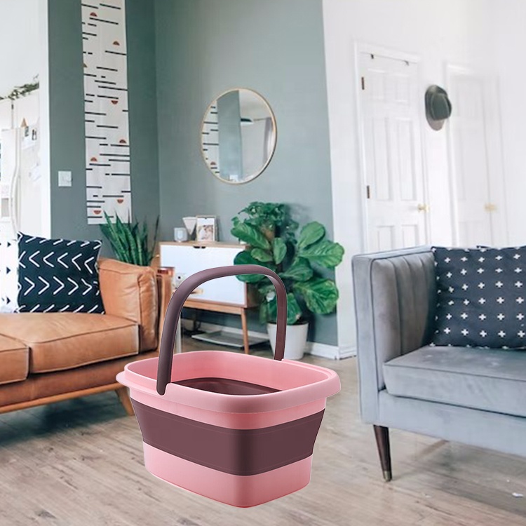 Складная Бытовая раковина для ног, пластиковая Массажная раковина для ног, раковина длиной до колена, ведро для ступней