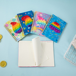 Phim Hoạt Hình giải nén bong bóng deratization A5 máy tính xách tay Silicone xoắn ốc bằng văn bản giấy da tiên phong bóp tay tài khoản <span class=keywords><strong>notepad</strong></span> - Product Image 4