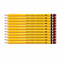 Crayons de golf jaunes personnalisés avec logo d'usine, en vrac, avec gomme, en graphite HB 2B, conformes EN71, OEM pour marques
