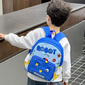 Custom New Kindergarten Baby <b>Backpack</b> Cartoon Cute Robot <b>Backpack</b> for Boys Girls Children Daypack - Product Image 5