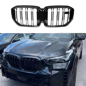 Accesorios para Auto: Parrilla Delantera para BMW G05 LCI X5 2023 2024, Color Negro Brillante con Orificio para Cámara - Product Image 1