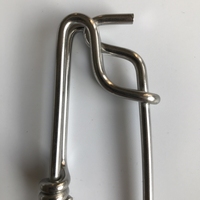 Clip de pêche en acier inoxydable 304 pour ligne de branche, clip de pêche au thon pour palangre, connecteur de montage de ligne principale robuste de qualité marine