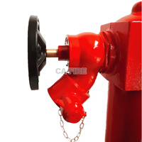 Système de bouche d'incendie à 4 entrées Ca-Fire Fournisseur Double sortie BS750 Vanne de bouche d'incendie en laiton