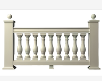 Moulures de colonnes romaines élégantes en polystyrène EPS pour garde-corps de mur extérieur avec traitement de surface filmé