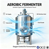 Cuve de Fermentation Industrielle en Acier Inoxydable, Cuve à Double Enveloppe, Refroidissement et Chauffage, Fermenteur SS304