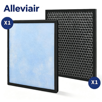 Filtre de remplacement Alleviair H13 True HEPA à charbon actif pour HATHASPACE HSP001, pour usage domestique et professionnel