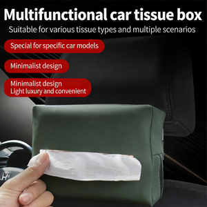 Caja de pañuelos de alta calidad para coche, modelo nuevo, con bolsillo para pañuelos en la parte trasera del asiento, estuche para pañuelos para <span class=keywords><strong>Jaguar</strong></span> - Product Image 2