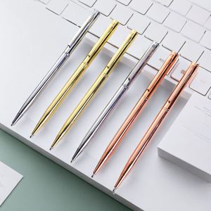 Venta de Fábrica: Bolígrafos Metálicos de Lujo, Delgados y Largos, en Oro Rosa, Económicos, para Regalo Empresarial, Personalizables con Logotipo Metálico, para Promociones - Product Image 1