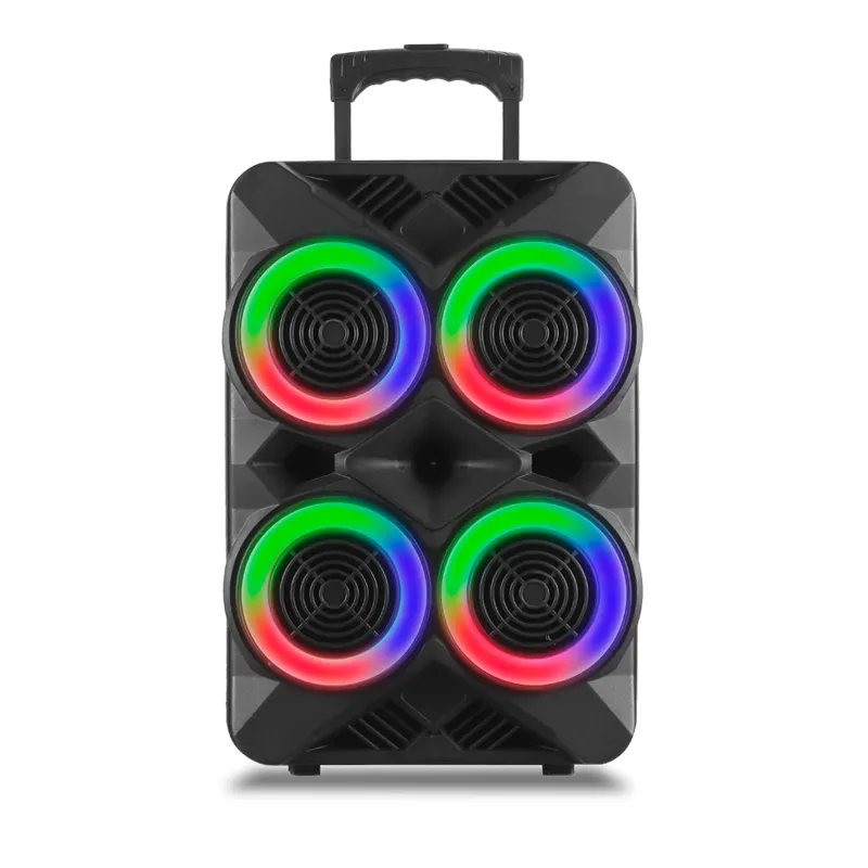 portable J B L partybox on the go high quality karaoke sound speaker with fm radio super bass trolley speaker