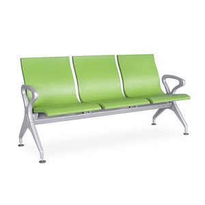 Sillas de espera Yu Min Row con cojín de PU autosellante, de metal, en rojo, azul, verde y negro, para aeropuertos, hospitales y salas de espera, sillas para infusión intravenosa. - Product Image 2