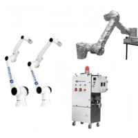 Mesin Pengecatan Robot Otomatis 6 Axis Baru, Harga Mesin Pengecatan Robot Huayan HANS Cobot untuk Mobil, Pemasok Lengan Robot Penyemprot Cat