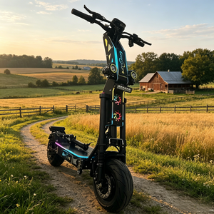 Trottinette électrique G14 13 pouces en stock aux États-Unis, 72V 10KW 35Ah, autonomie de 50-63 miles, démarrage NFC, réglage via l'application, double moteur, trottinette pliable pour adultes - Product Image 1