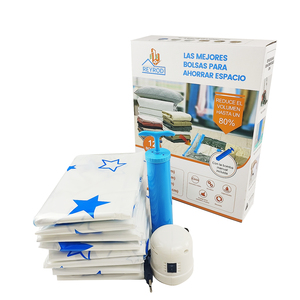 Tough Storage Vacuum Clothes Organizer PE Plastic Space-Saving Storage Bags with Hand Pump for Travel and <strong>Bedding</strong> - Product Image 1