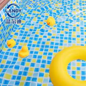 Landy Swimming Pool <b>Liner</b> PVC Waterproof Textured Indoor Rectangle Sports Pool Anti Slip <b>Flooring</b> - Product Image 2