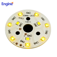 Services de conception personnalisée d'usine de circuits imprimés LED en aluminium pour lampes de poche, circuits imprimés en aluminium à haute puissance, ronds, à une seule face, pour LED