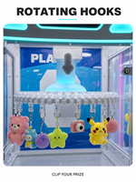 Machine à prix rotative avec clip lumineux LED pour centre de divertissement familial
