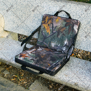 Outdoor Folding Seat Cushion Camouflage 600D Oxford Cloth Camping Hunting <b>Chair</b> Pad Rectangular Dried Leaves Pattern - Product Image 4
