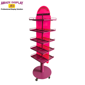 Customizable Supermarket Movable Shelf Pharmacy Home bar Shop Double <strong>Siaded</strong> Metal Anti-rust Display Rack Factory Price - Product Image 2