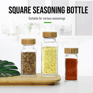 โหลแก้วเครื่องเทศ4ออนซ์พร้อมฝา<span class=keywords><strong>ไม้</strong></span>12ชิ้น24ชิ้นชุดเต็มพร้อมฉลาก - Product Image 4