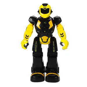 Factory Wholesale Infrared Induction Electric Singing Machinery Combat Police Education Intelligent Robot Remote Control Toys