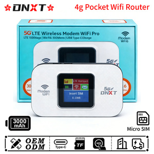 Router Wifi DNXT 4g Lte, Router Wifi6 300Mbps, Router Wifi 4g con WPS, Batería de 3000mAh, Wifi Móvil Inalámbrico, Modo AP, Router Wifi para Coche para Viajes - Product Image 1